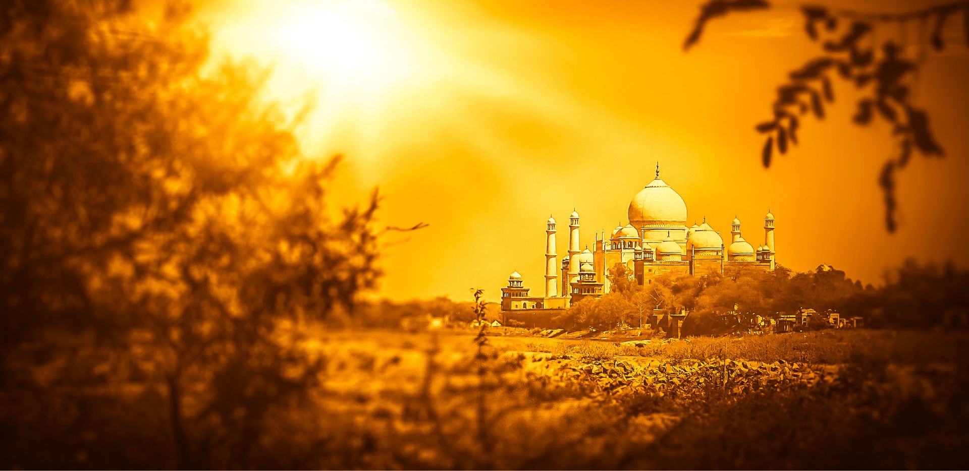 Taj Mahal at golden hour